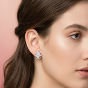 Mandala 925 Silver Earrings